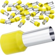 100 delig 6 mm adereindhuls geel - kabelschoen pen - adereind kabelschoenen - connector - connectoren