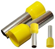 100 delig 6 mm adereindhuls geel - kabelschoen pen - adereind kabelschoenen - connector - connectoren