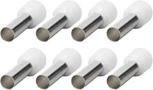 100 delig 0.5mm2 adereindhuls wit&nbsp;- kabelschoen pen - adereind hulzen - connectorpin - pennen