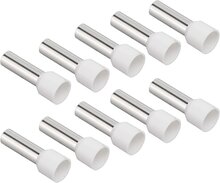 100 delig 0.5mm2 adereindhuls wit&nbsp;- kabelschoen pen - adereind hulzen - connectorpin - pennen