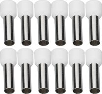 100 delig 0.5mm2 adereindhuls wit&nbsp;- kabelschoen pen - adereind hulzen - connectorpin - pennen