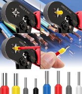 100 delig 0.5mm2 adereindhuls wit&nbsp;- kabelschoen pen - adereind hulzen - connectorpin - pennen