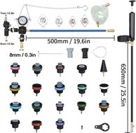 24 delige radiatortester - koelsyteem druktester - coolsysteem tester - vacuumtester - kacheltester - radiator tester
