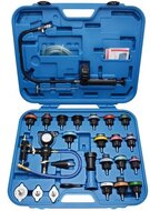 24 delige radiatortester - koelsyteem druktester - coolsysteem tester - vacuumtester - kacheltester - radiator tester
