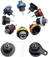 24 delige radiatortester - koelsyteem druktester - coolsysteem tester - vacuumtester - kacheltester - radiator tester