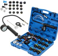 24 delige radiatortester - koelsyteem druktester - coolsysteem tester - vacuumtester - kacheltester - radiator tester