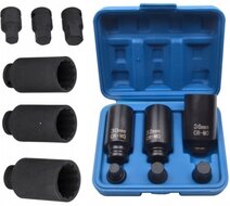 12 kant aandrijfas doppenset 30 - 32 - 36 mm - veeltands doppen - krachtdoppen - aandrijf as veel tand krachtdop