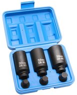 12 kant aandrijfas doppenset 30 - 32 - 36 mm - veeltands doppen - krachtdoppen - aandrijf as veel tand krachtdop