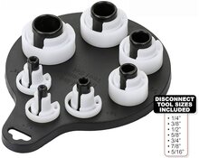 7 delig airco en brandstof leidingen demontage set - ontkoppel klemmen voor leiding connectors - kunstof adapterset disconnecto