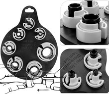 7 delig airco en brandstof leidingen demontage set - ontkoppel klemmen voor leiding connectors - kunstof adapterset disconnecto