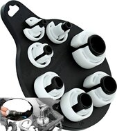 7 delig airco en brandstof leidingen demontage set - ontkoppel klemmen voor leiding connectors - kunstof adapterset disconnecto