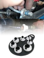 7 delig airco en brandstof leidingen demontage set - ontkoppel klemmen voor leiding connectors - kunstof adapterset disconnecto