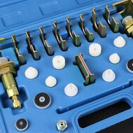 airco spoel adapter set - spoeladapters - airco reinigingsadapters - airco lek reparatie adapaters - airconditioning verbinding