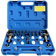 airco spoel adapter set - spoeladapters - airco reinigingsadapters - airco lek reparatie adapaters - airconditioning verbinding