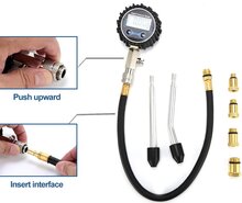 8 delig 0 tot 14 bar digitale benzine compressietester - compressiemeter - brandstofdrukmeter - druktester&nbsp;