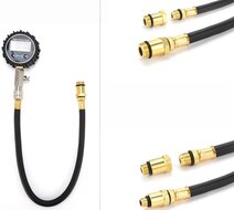 8 delig 0 tot 14 bar digitale benzine compressietester - compressiemeter - brandstofdrukmeter - druktester&nbsp;
