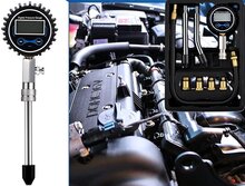 8 delig 0 tot 14 bar digitale benzine compressietester - compressiemeter - brandstofdrukmeter - druktester&nbsp;