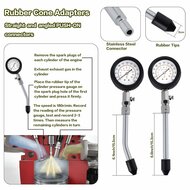 8&nbsp;delig compressietester -&nbsp;compressiemeter benzinemotor - compresie tester - drukmeter - brandstof druk meter