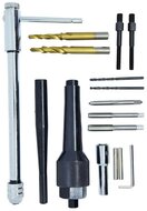 M8 en M10 gloeibougie verwijderingsset - reparatie set gloei bougies - uitboorset glowplug - uittrekset gloeibougies