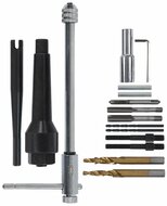 M8 en M10 gloeibougie verwijderingsset - reparatie set gloei bougies - uitboorset glowplug - uittrekset gloeibougies