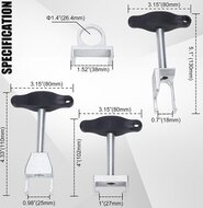 4 delige vag bobine en bougietrekker set -&nbsp;onstekingsspoel trekset -&nbsp;bobine trekker - trekkers voor bougies en bo