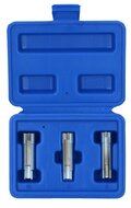 3 delige gloeibougie met zijsleuf verwijder set - bougie doppen set - glowplug socket - gloeibougiedoppen - gloeistift demontag