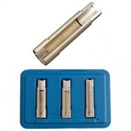 3 delige gloeibougie met zijsleuf verwijder set - bougie doppen set - glowplug socket - gloeibougiedoppen - gloeistift demontag
