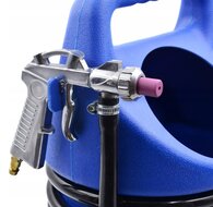 draagbare zandstraler 10 liter - lucht zandstraalapparaat - zandstraalpistool - satra