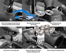 m10 x 1.25 draadreparatie set - helicoil set - schroefdraad reparatieset - helicoils - schroefdraadherstel set&nbsp;
