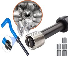 m12x1.25 draadreparatie set -&nbsp; helicoil set - tapset - schroefdraad reparatieset&nbsp;- schroefdraadtap