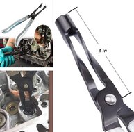 klepsteeltang - tang klepsteeltrubbers - klepveertang - 250mm lang - klepstootrubber tang