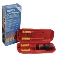 ge&iuml;soleerde schroevendraaier set - elektra schroevendraaiers 1000 volt - verwisselbare schroevendraaiers - satra