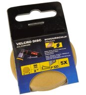 5 velcro schuurschijven p320 50 mm - schuurpapier - schuurpads 5 cm -&nbsp;korrel 320 schuur pads lucht poets en schuurmachin