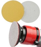 5 velcro schuurschijven p320 50 mm - schuurpapier - schuurpads 5 cm -&nbsp;korrel 320 schuur pads lucht poets en schuurmachin