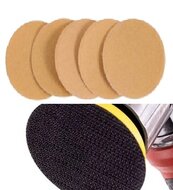 5 velcro schuurschijven p320 50 mm - schuurpapier - schuurpads 5 cm -&nbsp;korrel 320 schuur pads lucht poets en schuurmachin
