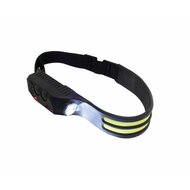 oplaadbare hoofdlamp met bewegingssensor - 350 lumen ledlamp - koplamp - bouwlamp - werklamp - satra