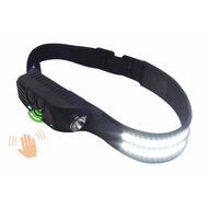oplaadbare hoofdlamp met bewegingssensor - 350 lumen ledlamp - koplamp - bouwlamp - werklamp - satra