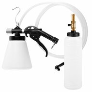 remontluchter handbediend - 1 liter met opvangfles - rem ontluchting set - rem vacu&uuml;m set