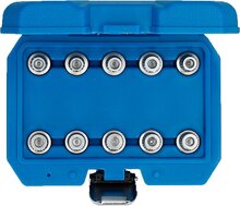10 dlg bmw montage en demontageset voor wielbouten -&nbsp;&nbsp;wielmoeren dop - wielboutmoer set met gat -&nbsp;Wielmoer