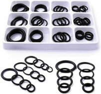 50 delig o-ringenset - o-ringen - 12 verschillende maten - afsluitringen - rubberringen