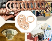 580 delig koper ringenset - koperringen - afsluitringen - afdichtingsringen - ringen 