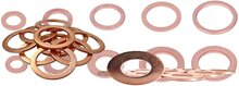 150 delige koperringenset - koperring&nbsp; - koperen ringen - sluitring - afsluitring - afdichtingsring - metaalring