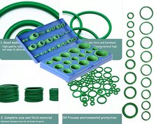 419 delig airco o-ringen assortiment - o ringen groen - afdichtingsringen - afsluitringen - temperatuurbestendige ringen&nbsp;