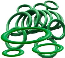 420 delig temperatuur bestendige&nbsp;o-ringen assortiment - groene&nbsp;afdichtingsringen - hitte bestendige o ringen - af