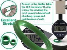 420 delig temperatuur bestendige&nbsp;o-ringen assortiment - groene&nbsp;afdichtingsringen - hitte bestendige o ringen - af