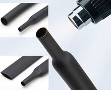 krimpkous 2 meter x 13 mm - elektra kous - krimp kous - heatshrink - thermische beschermsok&nbsp; - krimpsok