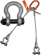 3.25 Ton 19mm harpsluiting met moerbout en splitpen - zwaar uitgevoerde harp sluiting - hijsoog gekeurd