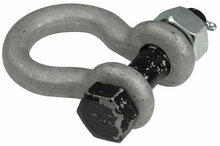 3.25 Ton 19mm harpsluiting met moerbout en splitpen - zwaar uitgevoerde harp sluiting - hijsoog gekeurd