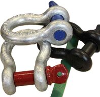 2 ton 16 mm harpsluiting met borstbout - gekeurde zware harp sluiting - zwaar hijsoog wll 2000 kg - trekoog