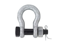 6.5 ton 25 mm harpsluiting met moerbout en splitpen - zwaar uitgevoerde harp sluting - hijsoog - wll 6500 kg ketting shackles